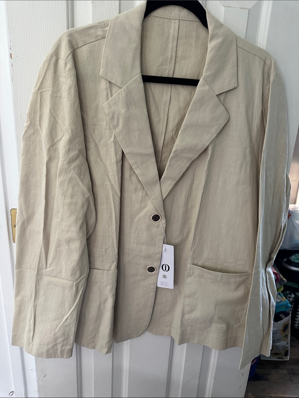 Light Beige Relaxed Blazer